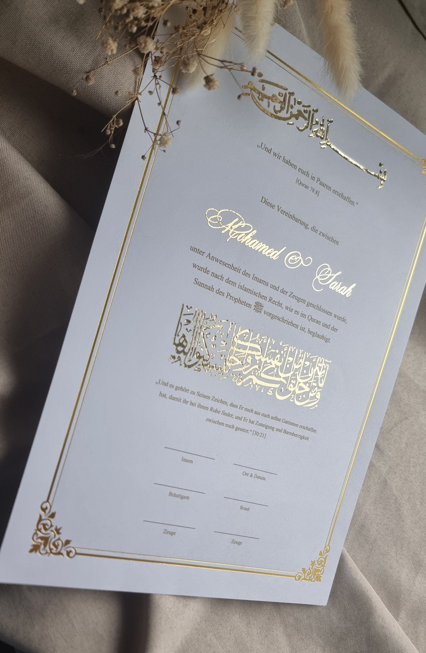 Nikah Zertifikat -Medina-
