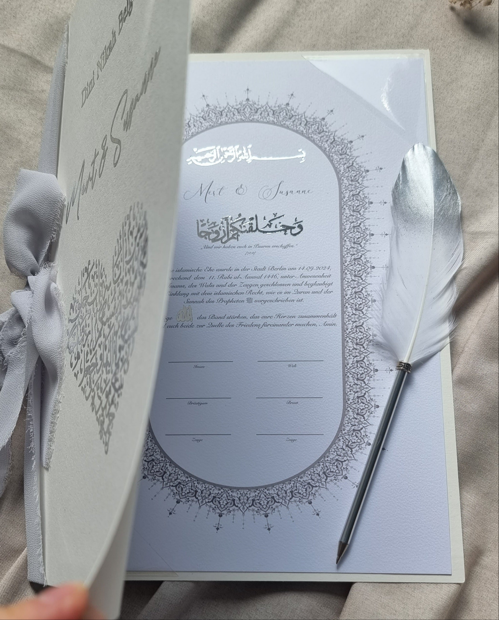 Islamische Eheurkunde Nikah-Zertifikat