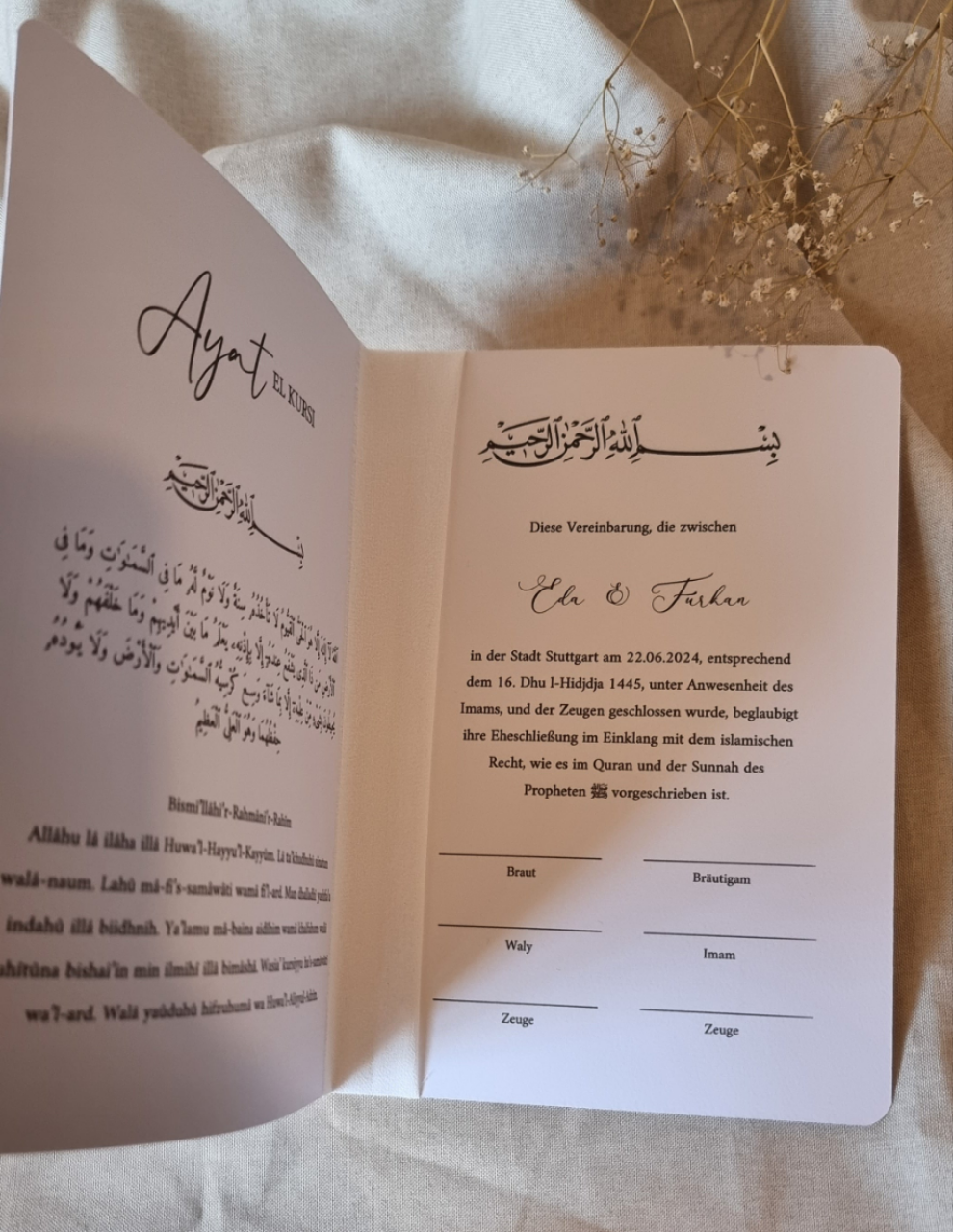 Nikah Zertifikat -Hadjer-