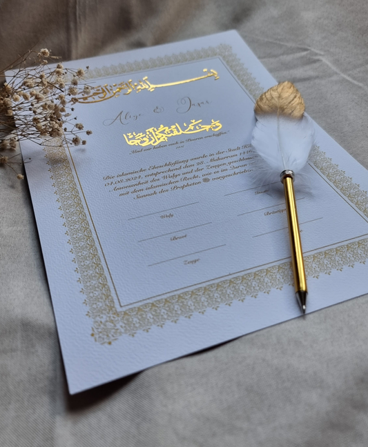 Nikah Zertifikat -Zina-