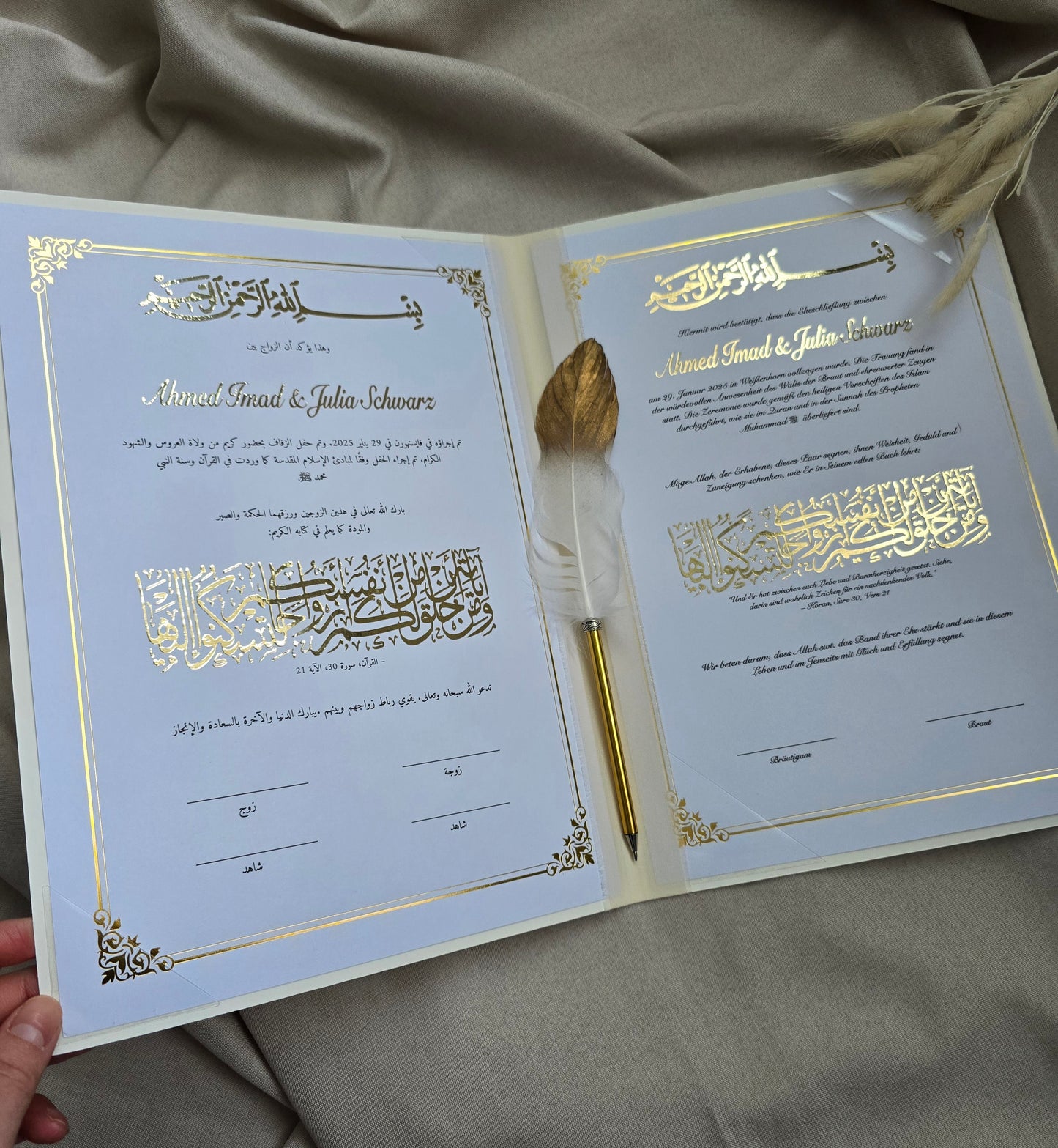 Islamische Eheurkunde Nikah-Zertifikat