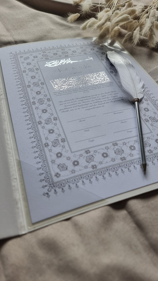 Islamische Eheurkunde Nikah-Zertifikat