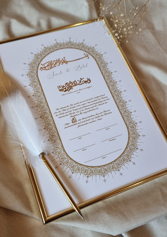 Islamische Eheurkunde Nikah-Zertifikat