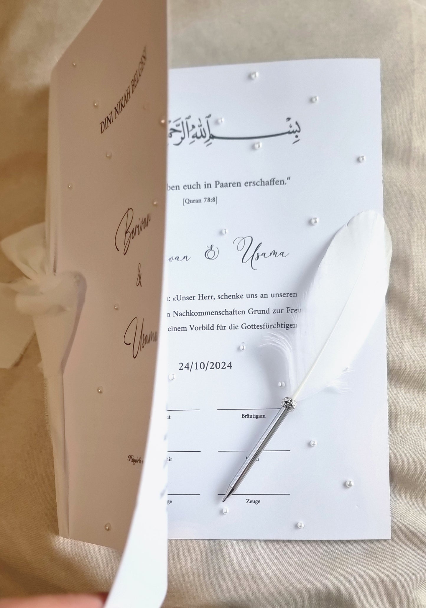 Islamische Eheurkunde Nikah-Zertifikat