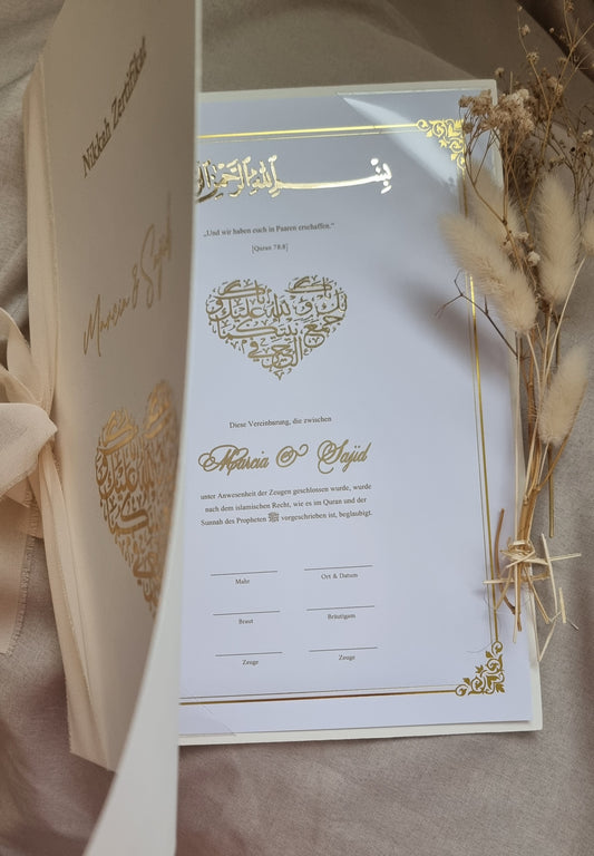 Islamische Eheurkunde Nikah-Zertifikat