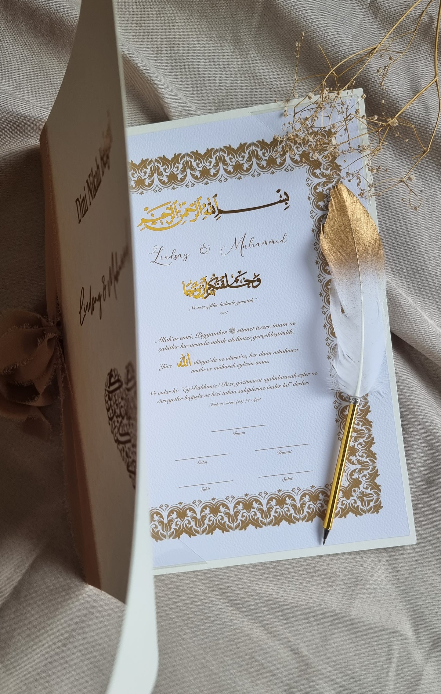 Islamische Eheurkunde Nikah-Zertifikat
