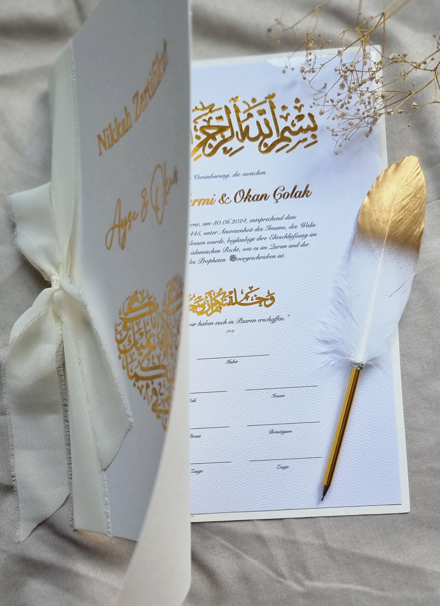 Islamische Eheurkunde Nikah-Zertifikat
