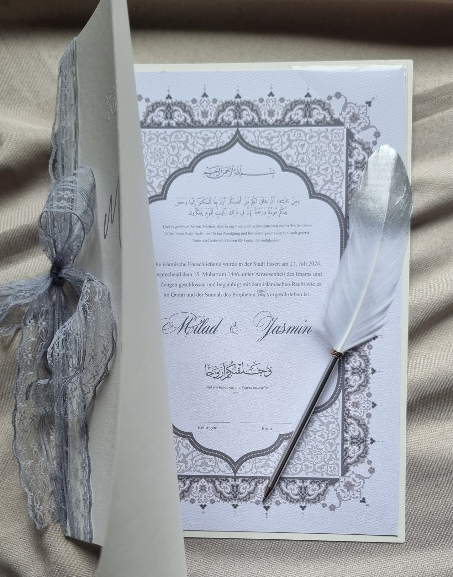 Islamische Eheurkunde Nikah-Zertifikat