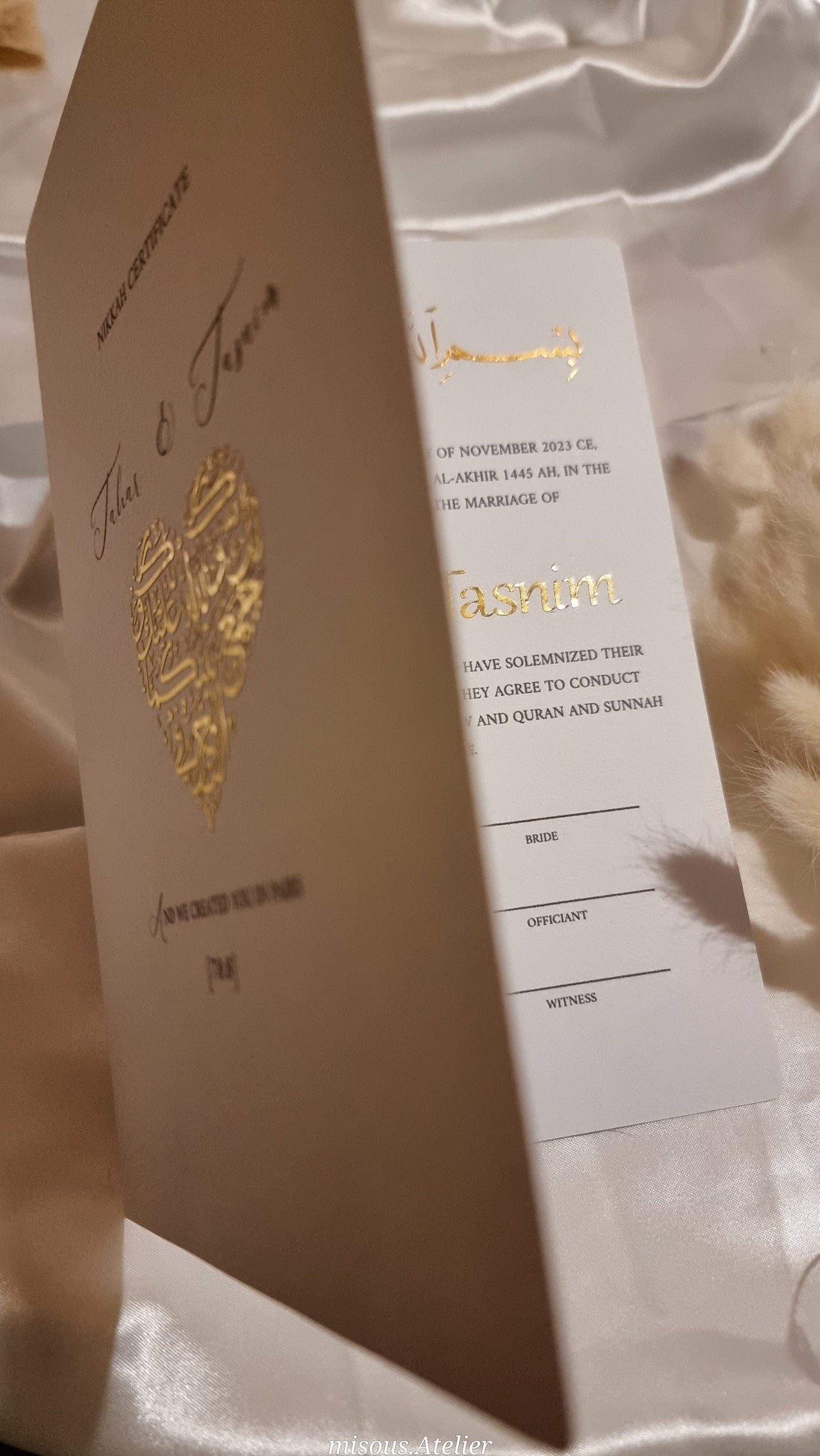 Buchformat Nikkah Zertifikat -Zina-