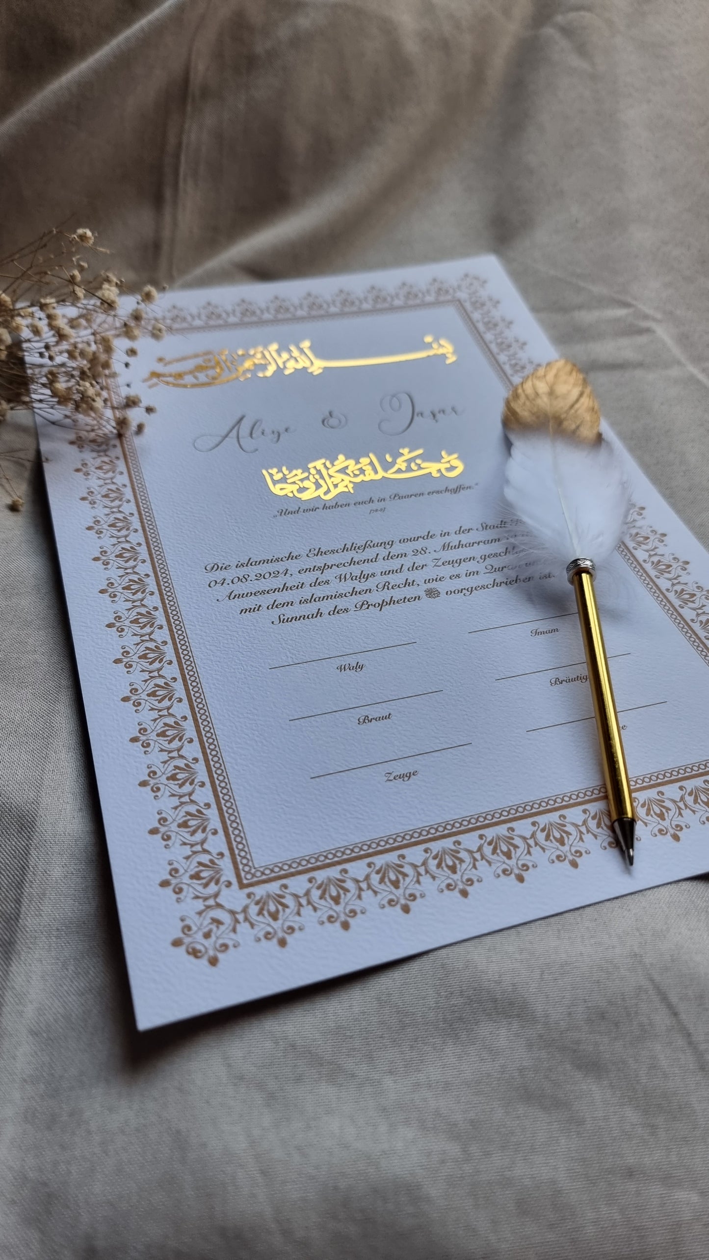 Nikah Zertifikat -Kairo-
