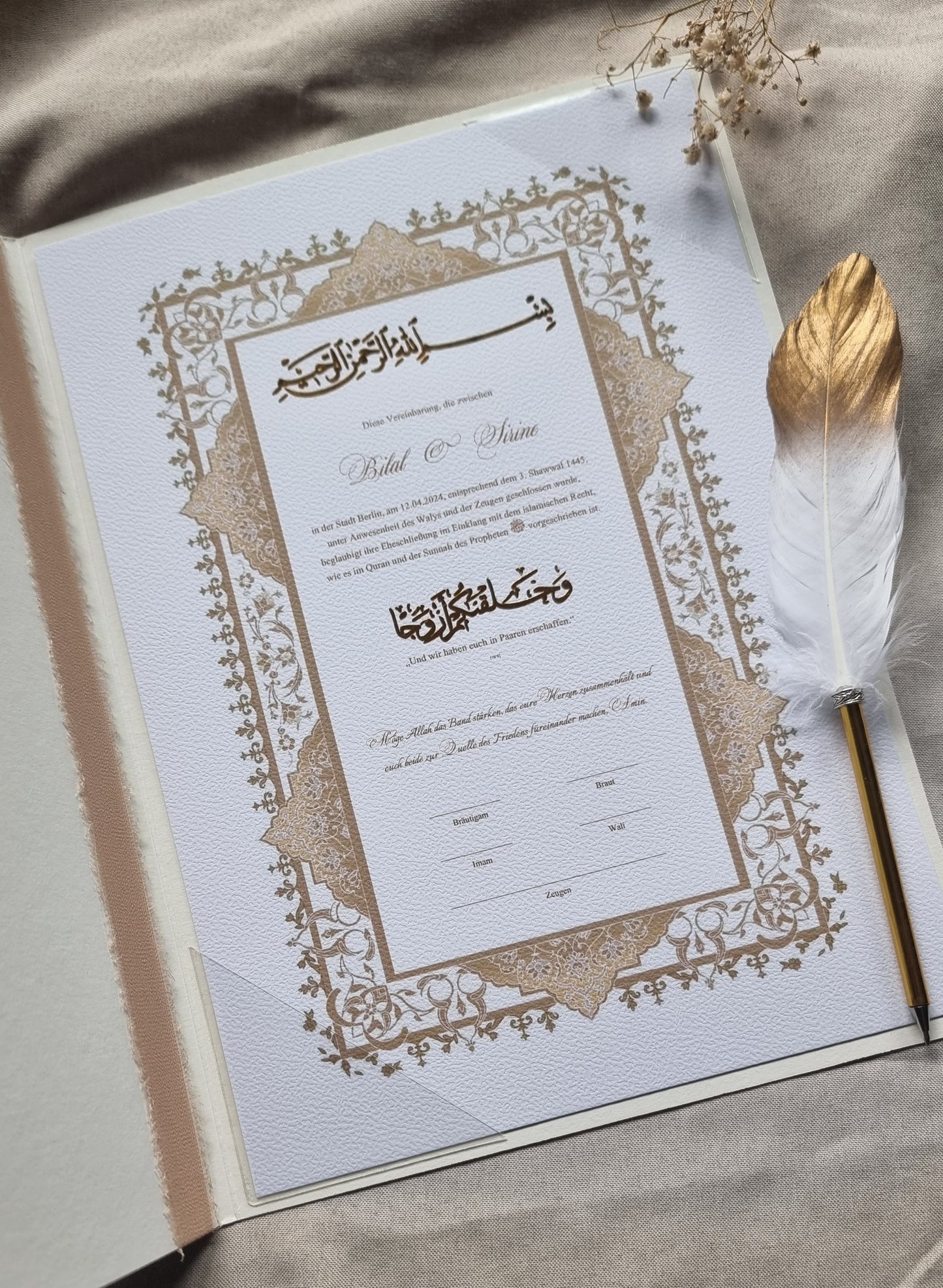 Nikah Zertifikat -Usbekistan-
