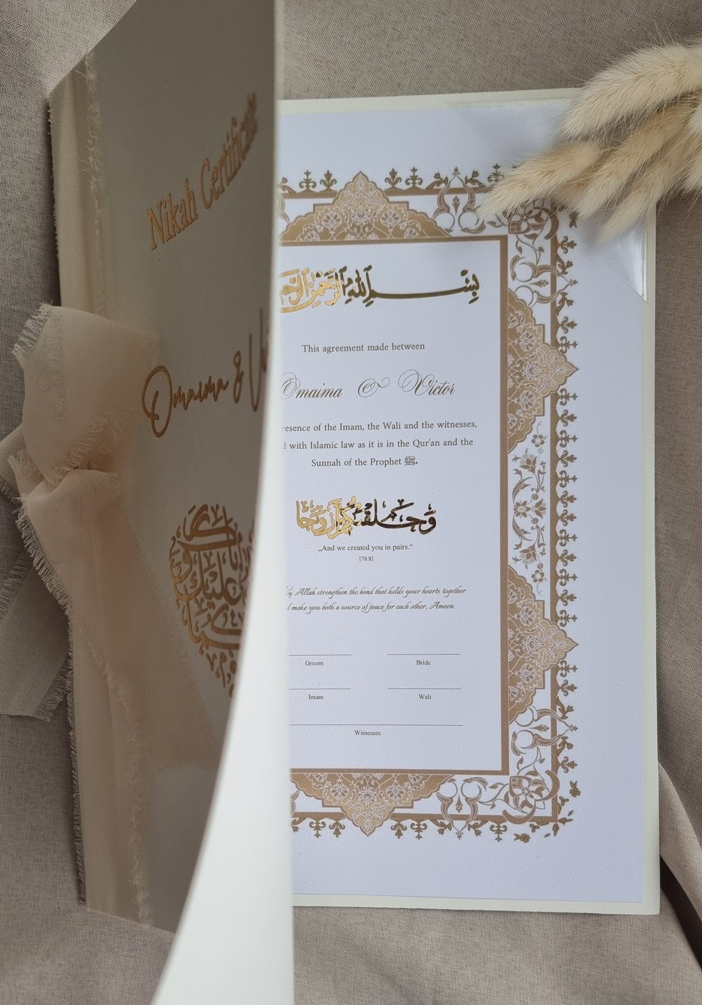 Nikah Zertifikat -Usbekistan-
