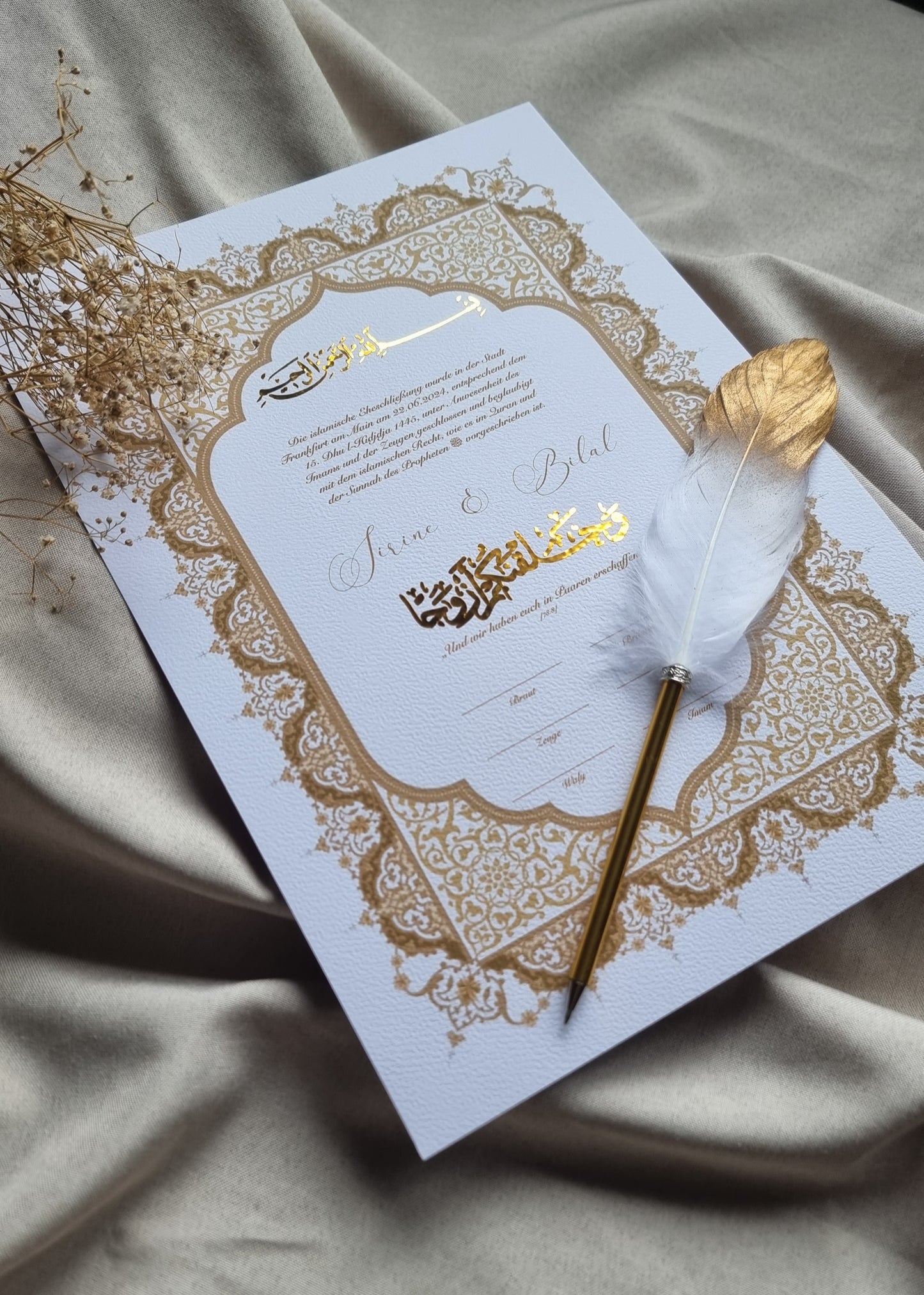 Nikkah Zertifikat - Damaskus -
